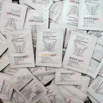 Wholesale bags of shampoo conditioner 12g sample hotel bath a box of 980 bags travel portable and easy to use