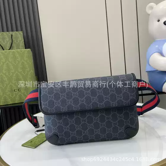 New ancient GG canvas waist bag shoulder chest bag classic unisex Joker mobile phone bag a generation of hair