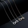 European and American-style Cross-border Simple Lucky 8-character Necklace Accessories Women's Fashion All-match Personality Design High-grade Clavicle Chain