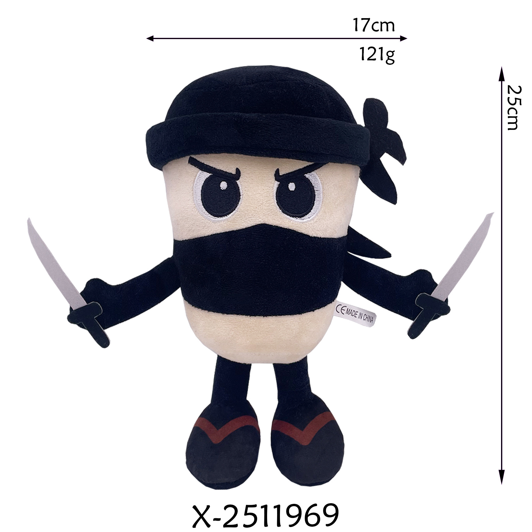 跨境工厂 鲨鱼美国山海经毛绒玩具外国山海经玩具木棍人公仔现货