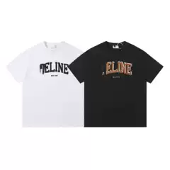 Cross-Border 25S Summer Style Three-Dimensional Cut Letter Logo Men's Short-Sleeve T-Shirt Fashion Trendy Brand Unisex Half-Sleeve