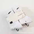 Six pairs, letter style, white, size m