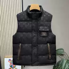 Cross-border Amazon bestseller: 2026 autumn/winter trendy couple's cotton vest, wholesale, thickened hooded men's vest