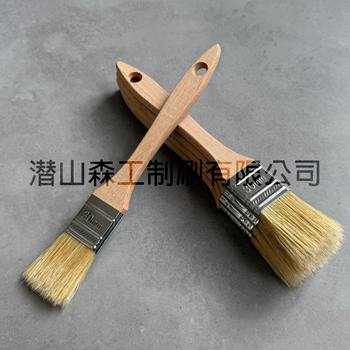 Hardwood Handle Multi-Purpose Bristle Brush, Dessert Baking Brush, Household Kitchen Oil Brush, Outdoor Barbecue Bristle Brush