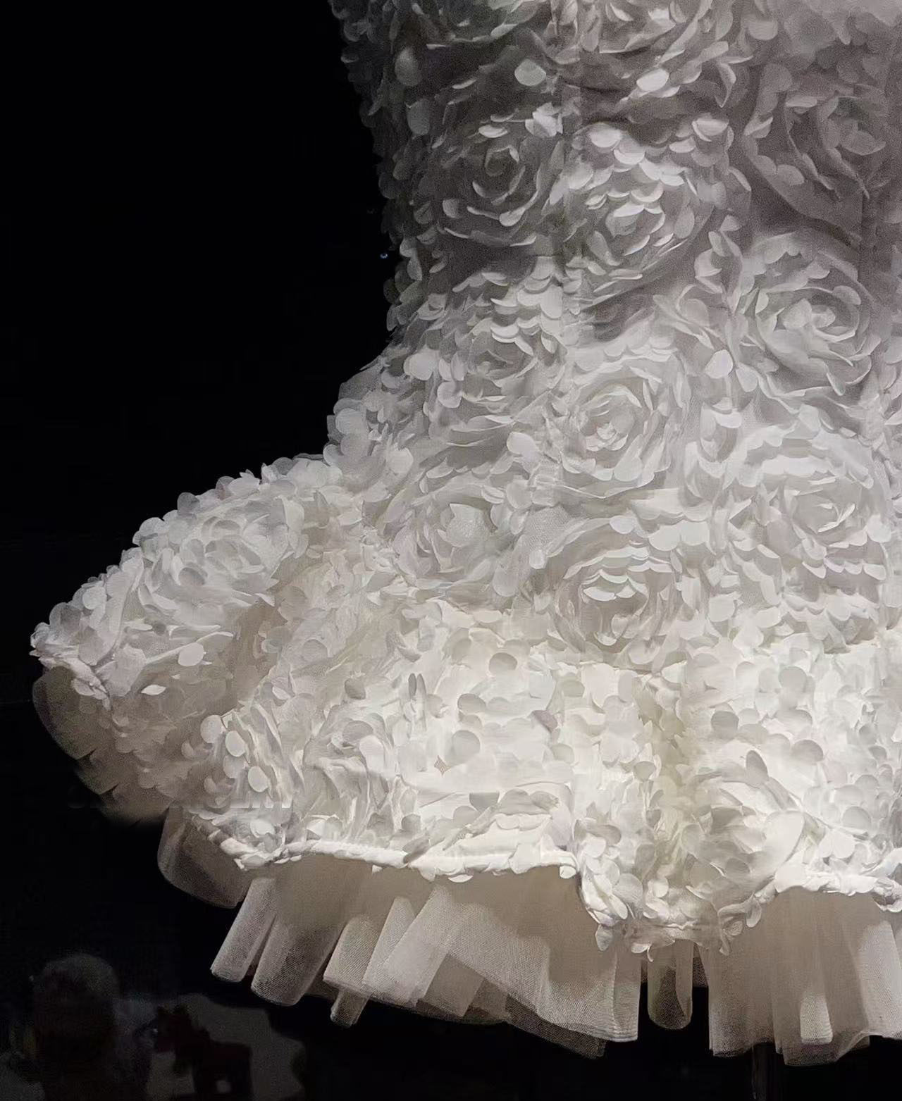 Váy mini tutu xếp ly nữ phong cách Pháp, eo cao, không tay — Trắng (quần short) chi tiết 7