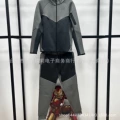 Matte gray and carbon black suit