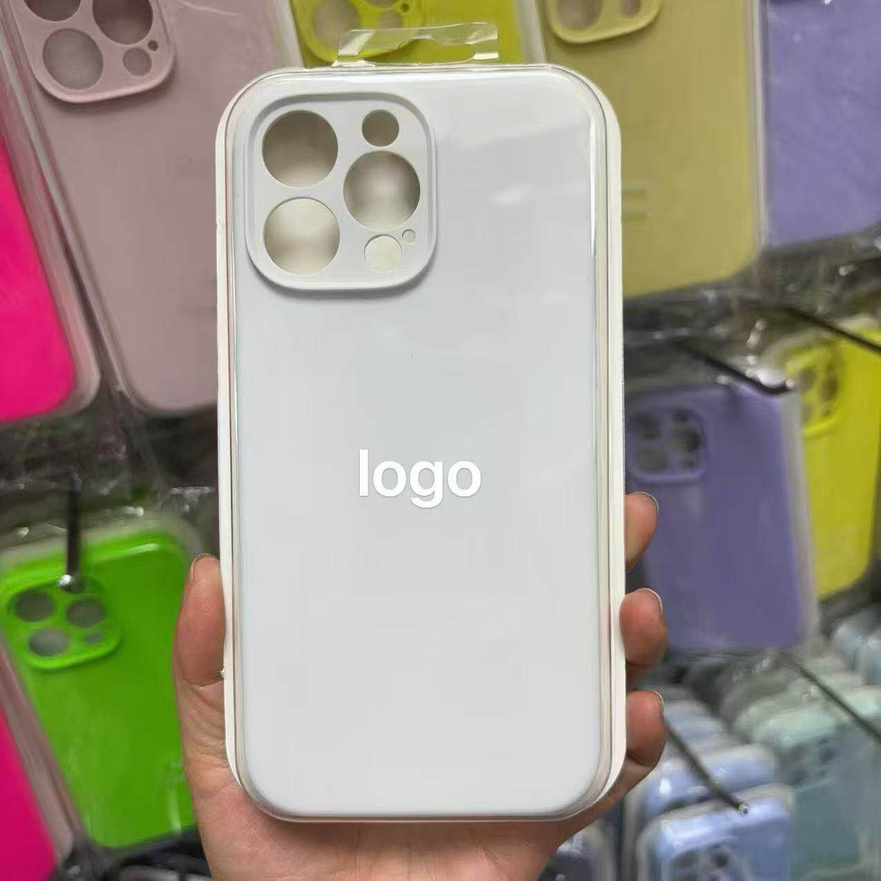 Precision Hole Liquid Silicone All-Inclusive Mobile Phone Case Suitable for Apple 17 Series Iphone15 Promax14 Simple Anti-