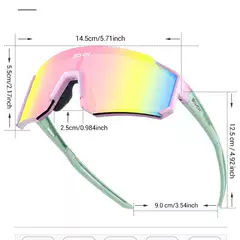 SCVCN New Unisex Outdoor Cycling Glasses with Vibrant Lenses - Windproof & Dustproof Sports Sunglasses for Men and Women