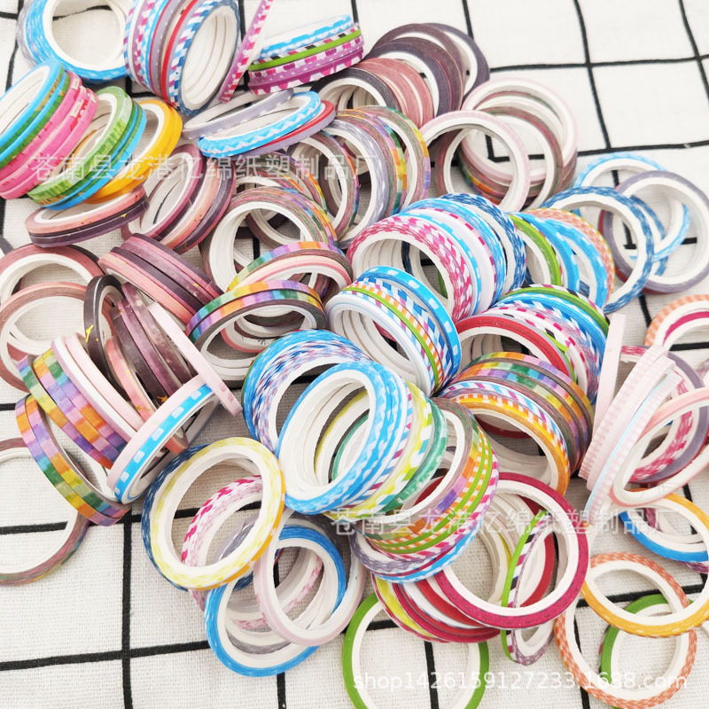 Washi Tape Bleed Line 3mm Roll Pull Strip Decorative Dividing Line Diary Handbook Border Line Stall Handbook