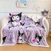 Sanrio Lamb Velvet Blanket Autumn and Winter Thickened Cartoon Warm Shawl Blanket Office Sofa Nap Blanket Gift Wholesale