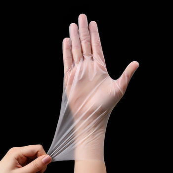Disposable Gloves Tpe Thickeneded and Durable Pvc Food Grade Latex Rubber Home Catering Kitchen Baking 100 Pieces