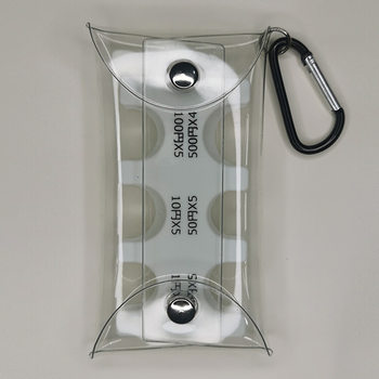 Japanese Coin Holder Change Storage Bag Portable Small Wallet Anti-loss Clip Japanese Coin Classified Travel Transparent Fine Flash Card