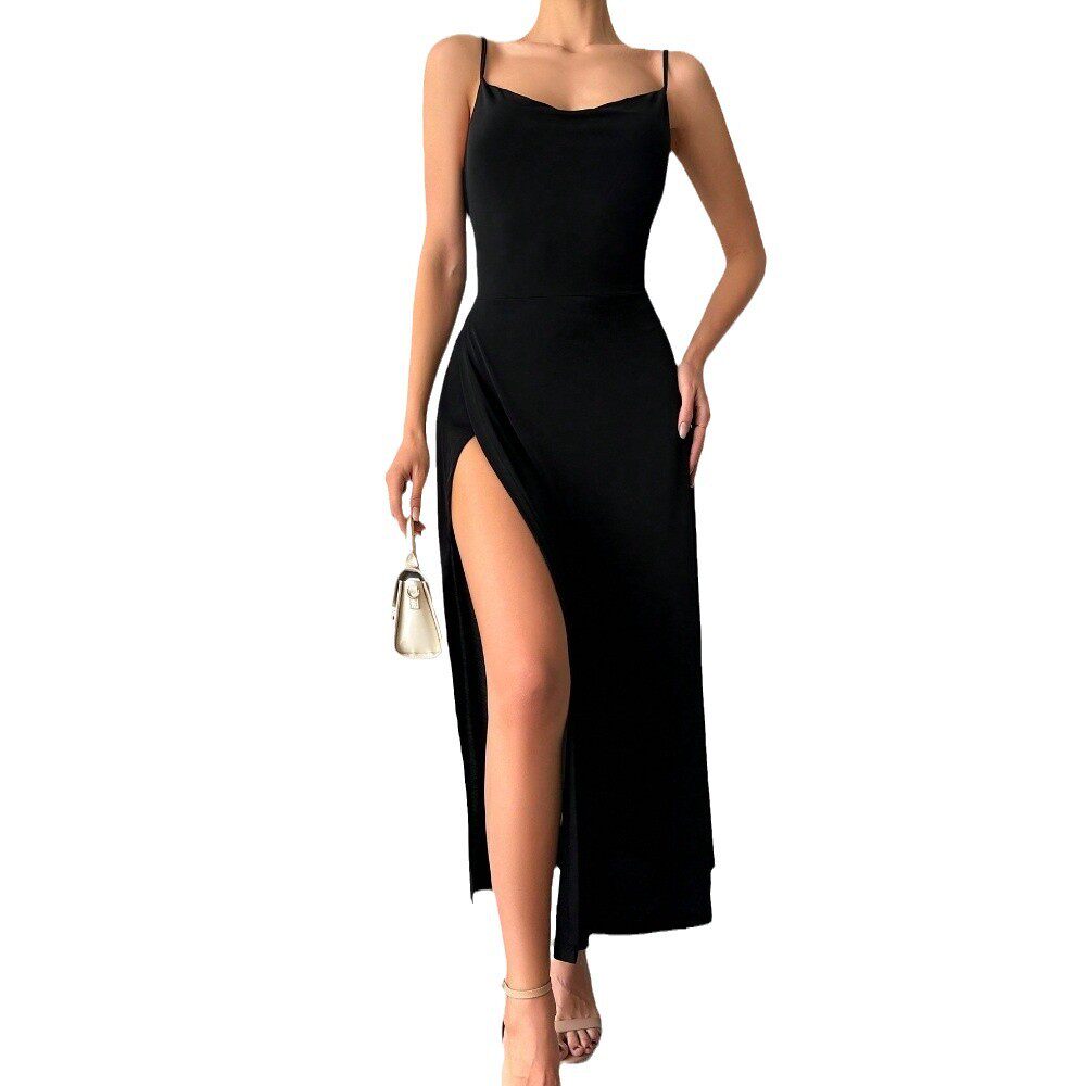 Elegant Womens Midi Dress Sexy Simple Fashionable Sleeveless Spring Summer Collection Wholesale Available