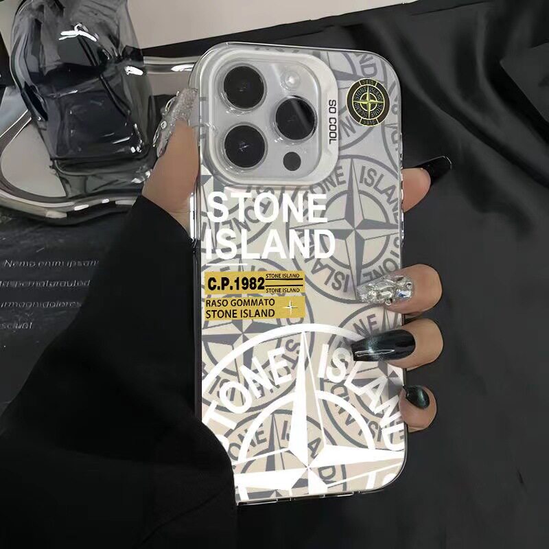 Trendy Brand Stone Island Suitable for iPhone 17 Pro Phone Case 16 Pro Max Apple 15 Trendy 14 Pro European and American Style 13