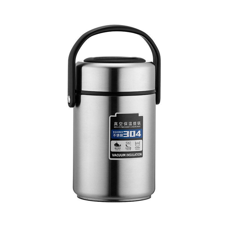 Thickened Stainless Steel 304 Insulation Pot Lunch Bucket Large Capacity Lunch Box Multi-Layer Adult Student Lunch Box Meal Delivery