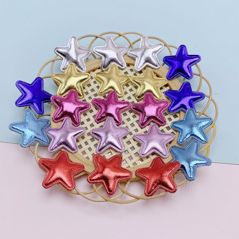 diy เครื่องประดับอุปกรณ์เสริมผ้า 2.5 ซม. PU five - pointed s...