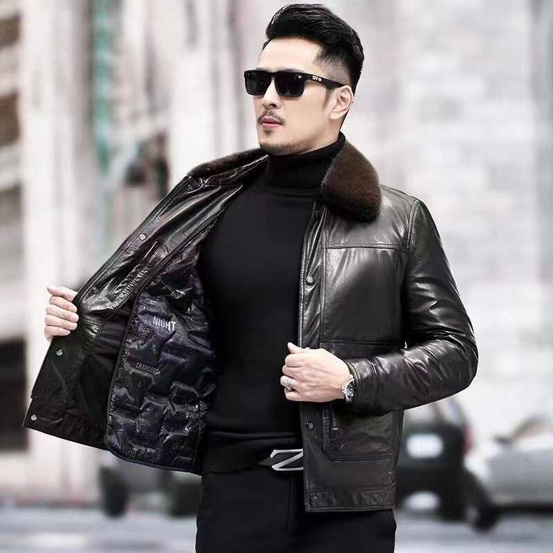 Màu nâu cổ lông có thể tháo rời