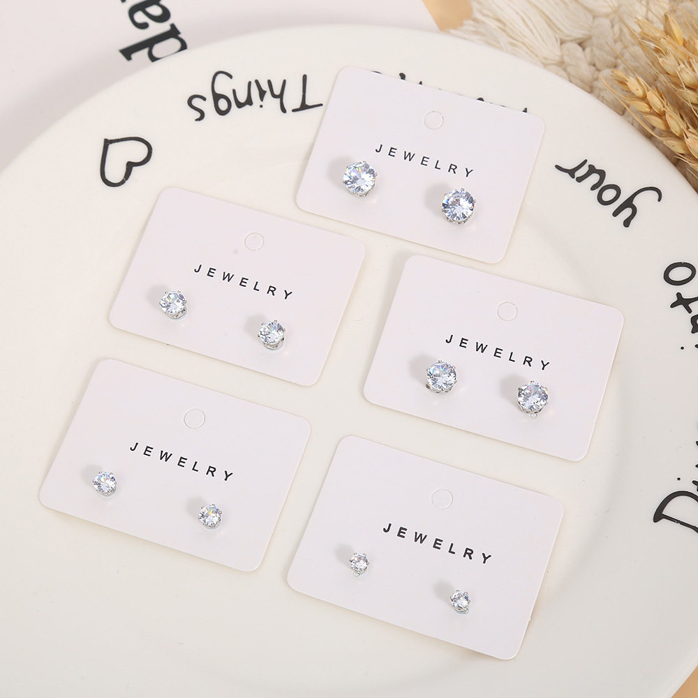 Magnetic earrings for non-pierced ears, fashionable and elegant magnet ear bone clips inlaid with zircon earrings, exquisite gifts, internet celebrity earrings