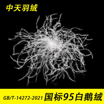 Down factory direct new national standard 95 white goose down 2021 standard 95 goose down 95 large down high fluffy filling down