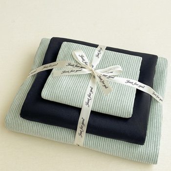 Muji Style New Skin-Friendly Soft High-Weight Three-Piece Set Four-Piece Set Bed Bed Sheets Quilt Cover Dormitory Three-Piece Set Bed Bed Sheets