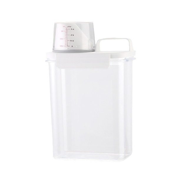 Cross-border plastic sealed jar household grain storage box transparent rice bucket kitchen storage jar seasoning storage jar