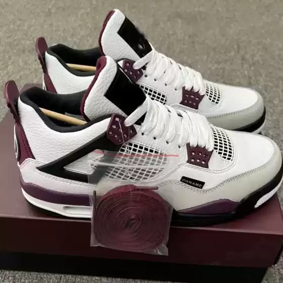 2025 New Aj Black Clown Gray Clown Special Joint Model Mid-Top Basketball Shoes Men's and Women's Sports Shoes Air Cushion Shoes