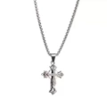 Cross pearl chain 60cm