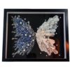 Ice Blue Crystal Feather Butterfly Photo Frame DIY Handmade Material Package Desktop Table Photo Frame Chinese Valentine's Day Gift