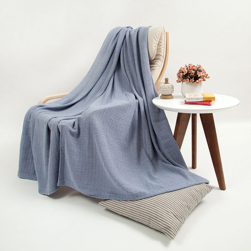 Pure Cotton Thread Blanket Pure Cotton Nap Blanket Summer Office Air Conditioning Blanket Sofa Towel Fabric Cover Cloth Towel Quilt