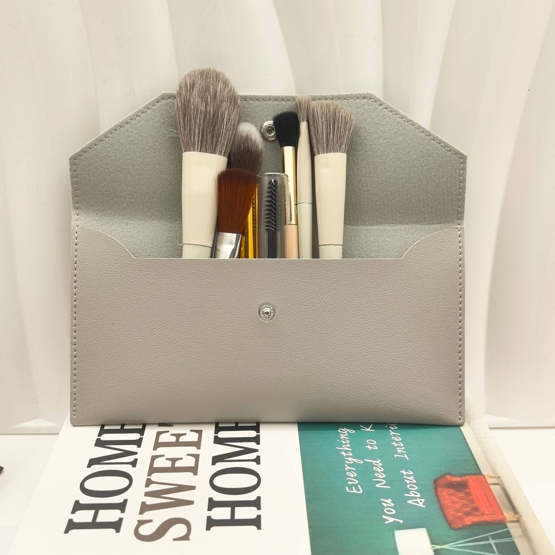 Eyebrow Brush Kit Women's Universal Fashionable Simple Large Capacity ID Bag Coin Purse Commuter Bag Card Bag Business Card Bag