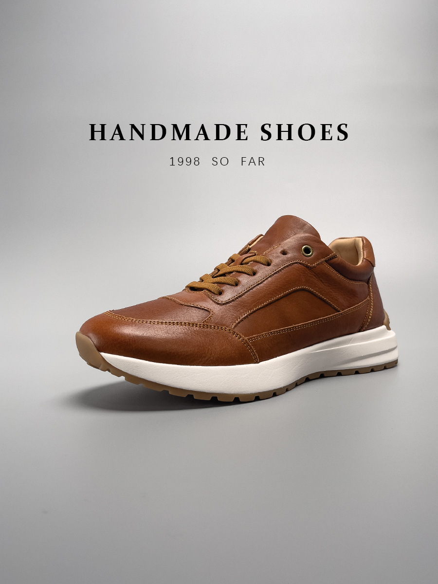 Giày nam da bò thật kiểu lười penny loafer thủ công — Màu Nâu [tỷ lệ chất lượng trên 1000], Màu Đen [tỷ lệ chất lượng trên 1000]