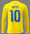 26 world cup colombia y home long sleeve printed number 10