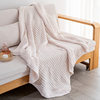 Winter Warm Thick Stick Needle Stereo Texture Sofa Blanket, Versatile Acrylic Air-Conditioned Room Bedroom Throw Blanket for All Seasons