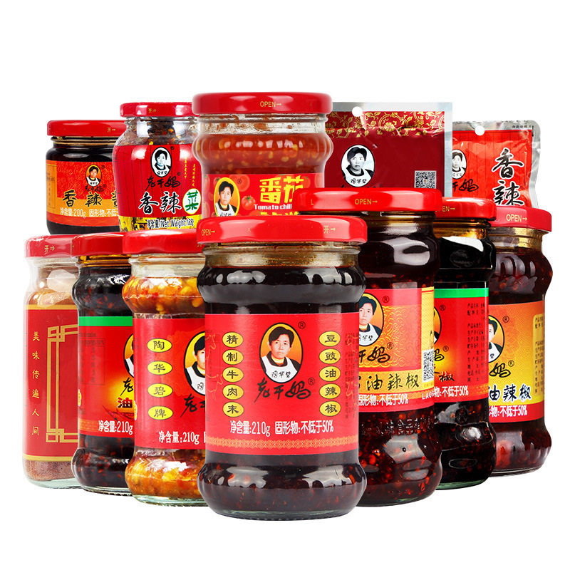 Laoganma Spicy Three-Dimensional Chili Sauce with Bean Paste Oil for Side Dishes and Spicy Food Seasoning Sauce