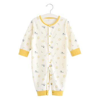 Baby Pure Cotton Jumpsuit, Spring Baby Dual-Purpose Robe, Newborn Clothes, Robe, Kidsren's Pajamas, One-Piece