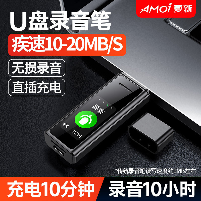 Recording Pen Small Portable Professional High-Definition Noise Reduction 4S Shop Office Lawyer Student Learning Special Recording Artifact