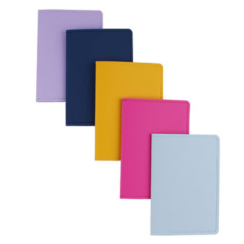 Waterproof and Wear-Resistant Pure Color Leather Passport Cover Pu Passport Holder Document Cosmetics Bag Customized with Logo in Stock Are Blank