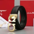 Lychee pattern gold buckle