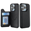 Suitable for iPhone 17 Pro, Apple 16 Magnetic Magsafe Flip Card Slot Phone Case, Anti-Drop and Anti-Fingerprint