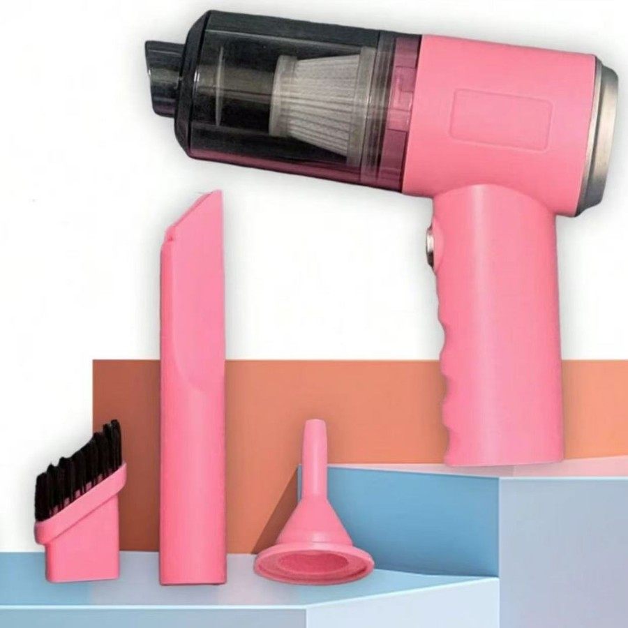 Cross-Border Car Vacuum Cleaner for Washing and Blowing Dual-Purpose Car Wireless Charging Car Home Large Suction Power Mini Mite Removal