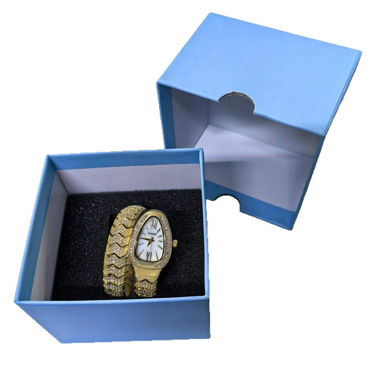 New high-end watch display box dustproof high-end flip watch box Independent display box Watch storage box