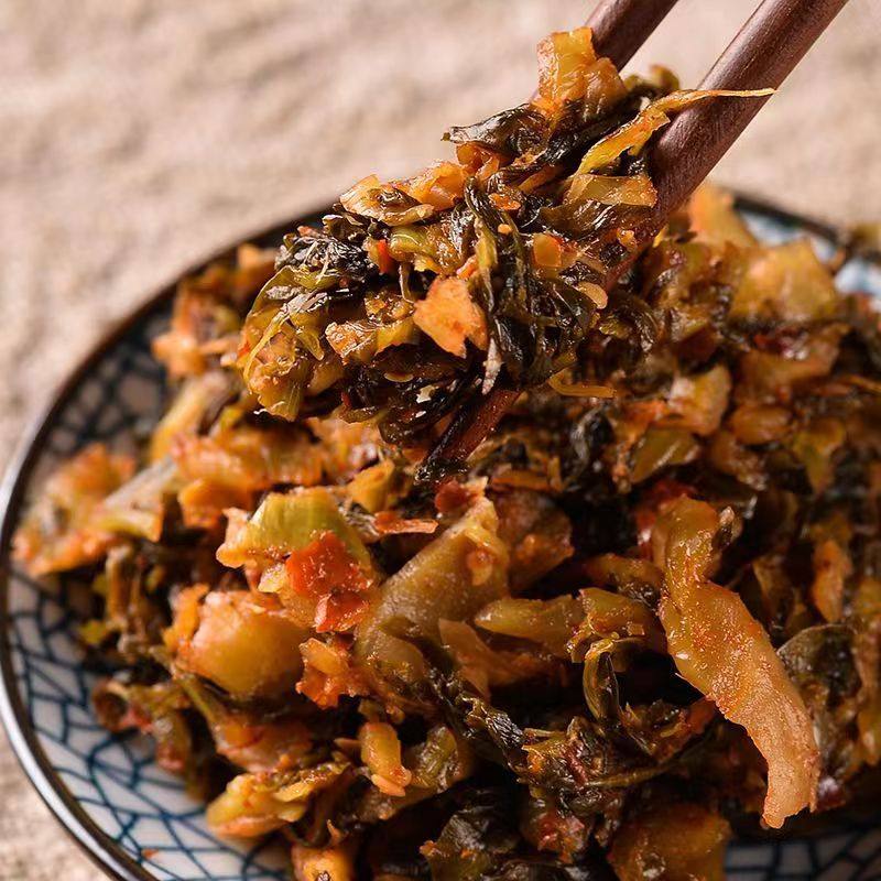 Yunnan Specialty Yuxi Tairun Xinping Pickles 180g Fine Pickles with Rice Pickled Fish Pickles Ingredients Sour Pickles