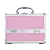 Cosmetic Case Portable Aluminum Alloy Storage Case Large Capacity with Mirror Professional Makeup Follower Portable Multi-layer Small Toolbox