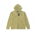 Zip-up cardigan - khaki - black label