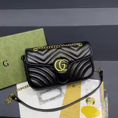 Gucci GG Classic Quilted Chain Bag - Women's Shoulder Crossbody Bag, Fashionable and Elegant