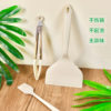 Three-piece Silicone Yuzi Burning Set Wide Mouth Shovel Milk White Handle High Temperature Resistant Frying Shovel Household Kitchen Tools