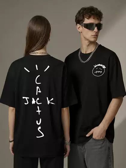 Cross-border American Hip Hop Travis Scott Printed Washed Short Sleeve T-shirt Loose Crewneck Hooded Sweat Wholesale
