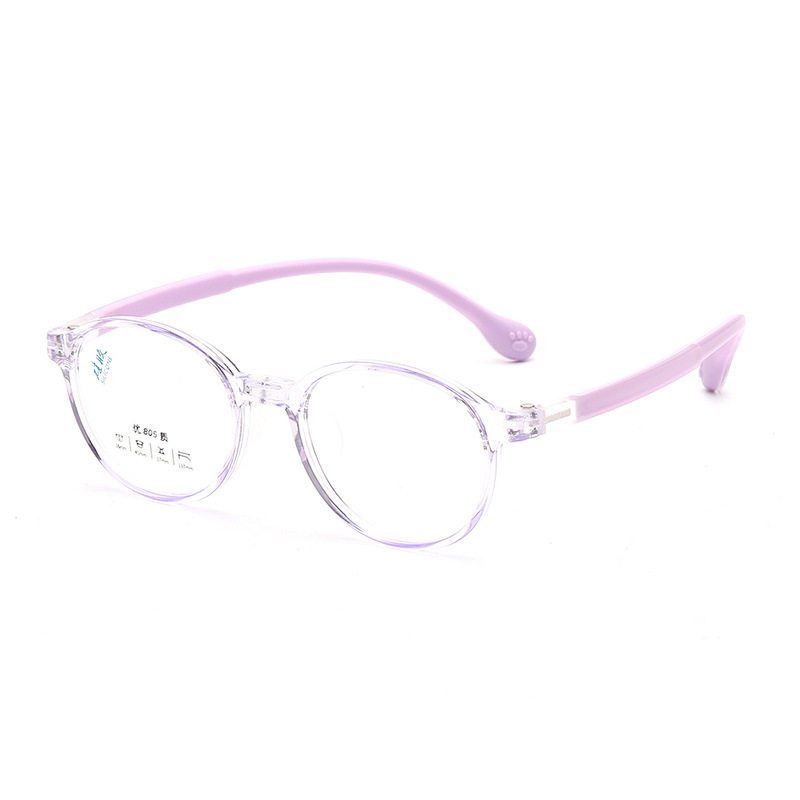 New Children's Frame Small Frame Comfortable Silicone Children's Frame Glasses Can Be Equipped with Anti-Blue Light Children's Glasses Frames Wholesale