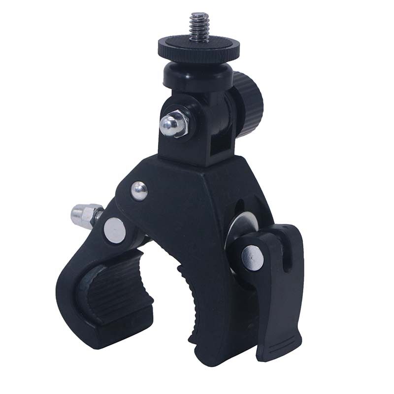 Action Camera Pan/Tilt Bracket Bicycle Clip 360-Degree Rotating Fixed Clip Bicycle Rotating Powerful Fixed Clip