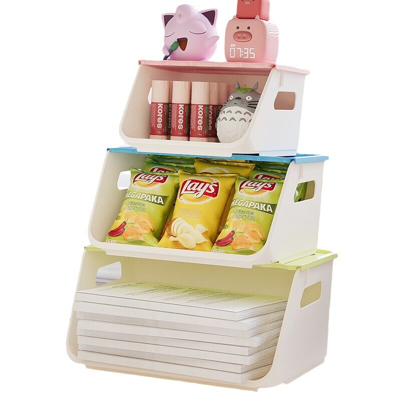 Desktop Storage Box Office Countertop Sundries Cosmetic Arrangement Box Kitchen Storage Basket Toy Storage Box